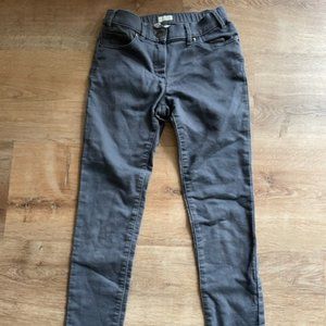 Crewcuts Skinny Pants Thick Leggings Jeans Sz 10 Girls Charcoal Gray